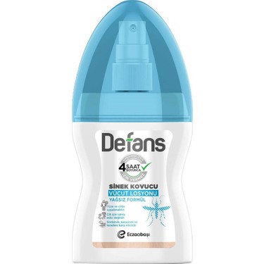Sinek Kovucu Vücut Losyonu Defans 100 ml Yağsız Formül