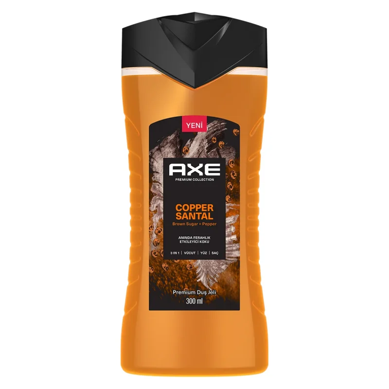 Axe Duş Jeli Copper Santal 3 in 1 300 ml