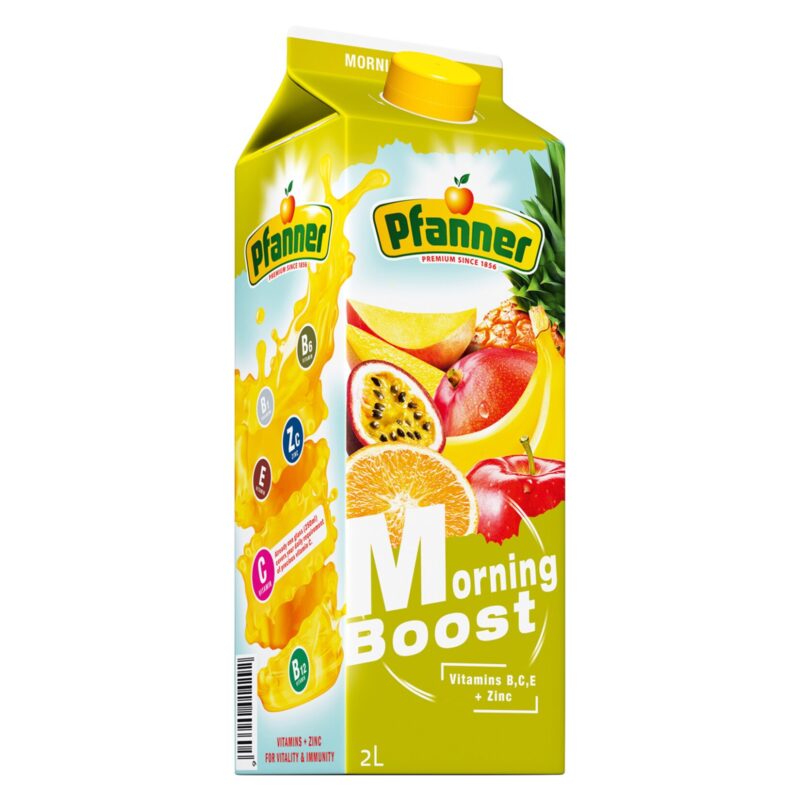 Meyve Suyu Pfanner Morning Boost B+C+E+Zinc Vitaminli 2 Lt