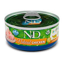 N&D Natural Tavuklu Kabaklı Yetişkin Kedi Konservesi 70 Gr