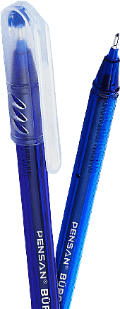Pensan Büro 2270 1.0 mm Mavi Tükenmez Kalem 4 lü