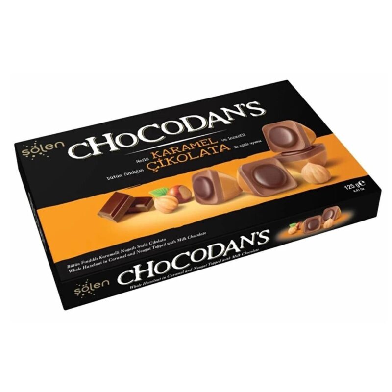 Şölen Chocodans Bütün Fındıklı Karamelli Nugatlı Sütlü Çikolata 125g