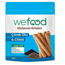 Wefood Glutensiz Grissini Çörek Otu&Chialı 40 gr