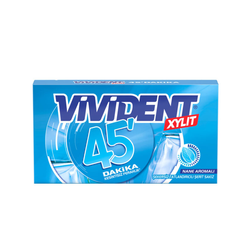 Vivident 45 Dk Cüzdan Nane Aromalı Sakız 26 gr