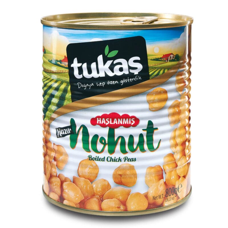 Tukaş Haşlanmış Nohut 800 gr