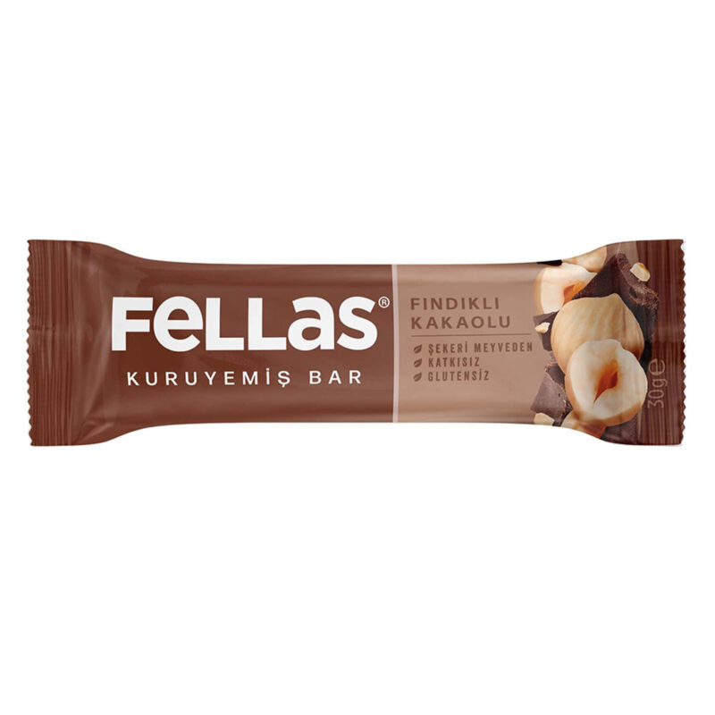 Fellas Fındıklı Kakaolu Kuruyemiş Bar 30 gr