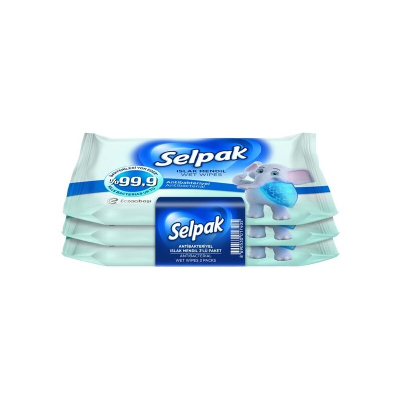 Selpak Antibakteriyel Islak Cep Mendili 3'lü Paket